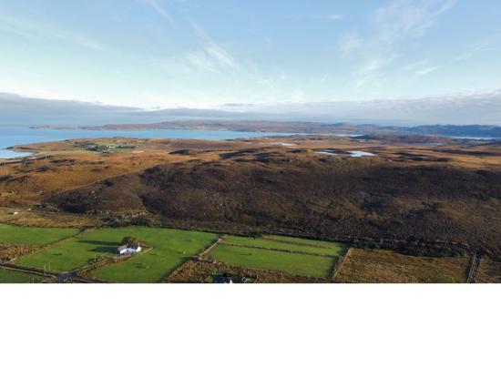 Aerial view of the cottage