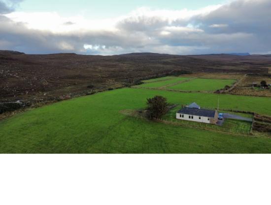 Aerial view of the cottage